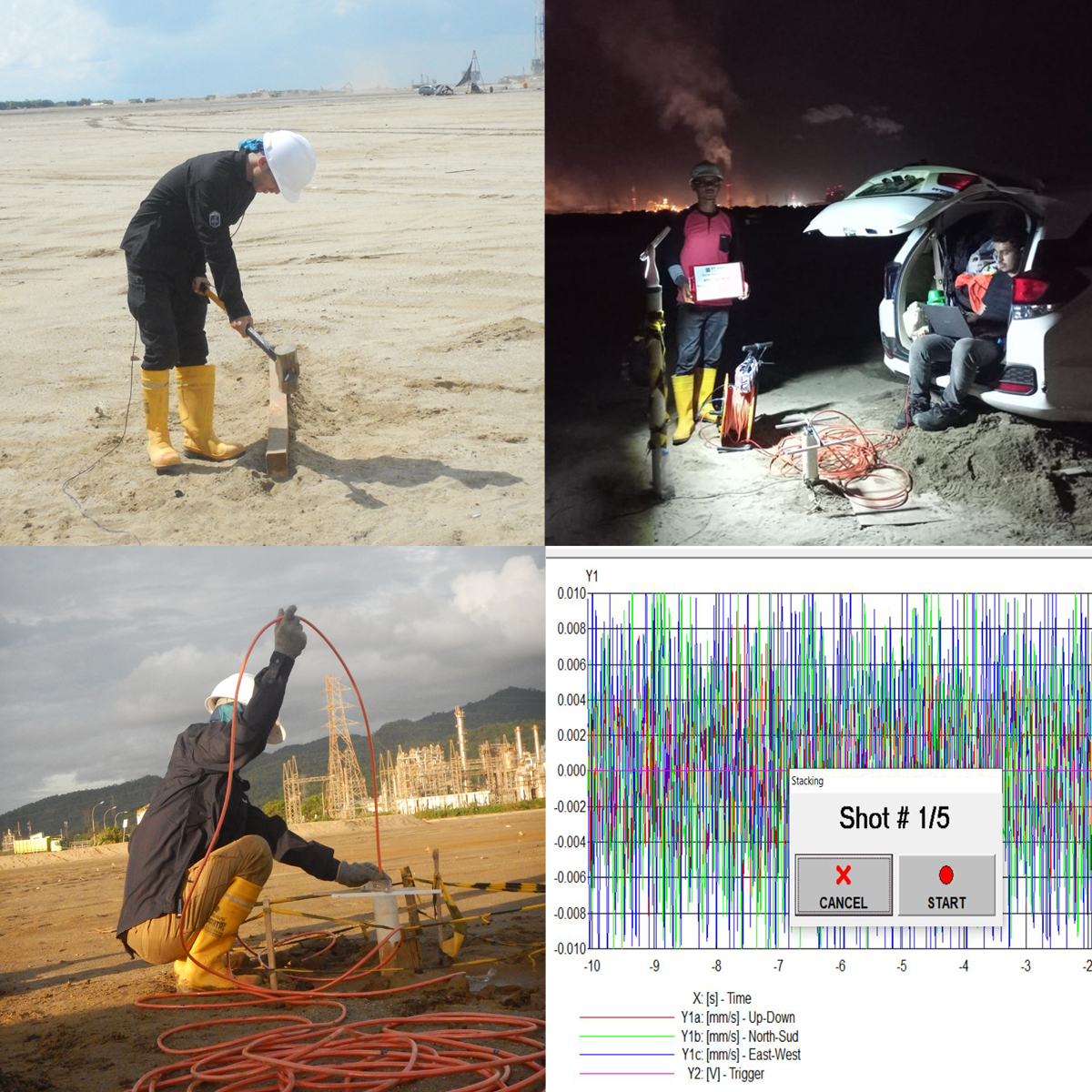 Pengukuran Seismik Downhole di Cilegon